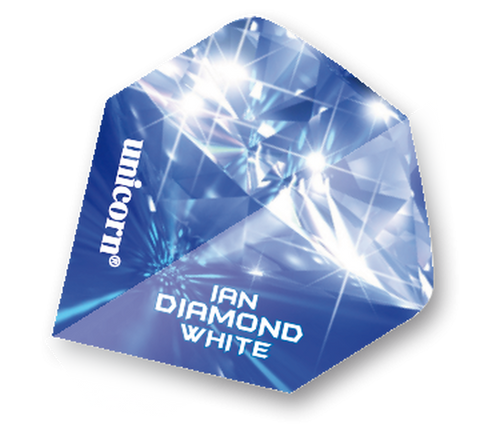 Unicorn player Ian 'Diamond' White blue standard shape dart flights 5 sets