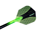 Datadart 15zro green standard shape dart flights 5 sets
