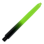 Datadart 15zro medium green and black dart stems/shafts/canes 5 sets