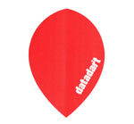 Datadart CMF 23 red pear shape dart flights 5 sets