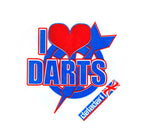 Datadart Metro M022 i love darts standard shape dart flights 5 sets