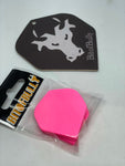 Florescent pink standard shape dart flights 5 sets