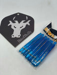 Showtime core grip polycarb medium blue dart stems/shafts/canes 5 sets