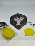 Ruthless Yellow Transparent R4X standard shape dart flights 5 sets