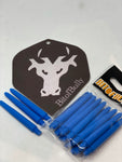 blue nylon tweeny dart shafts/canes/stems 5 sets