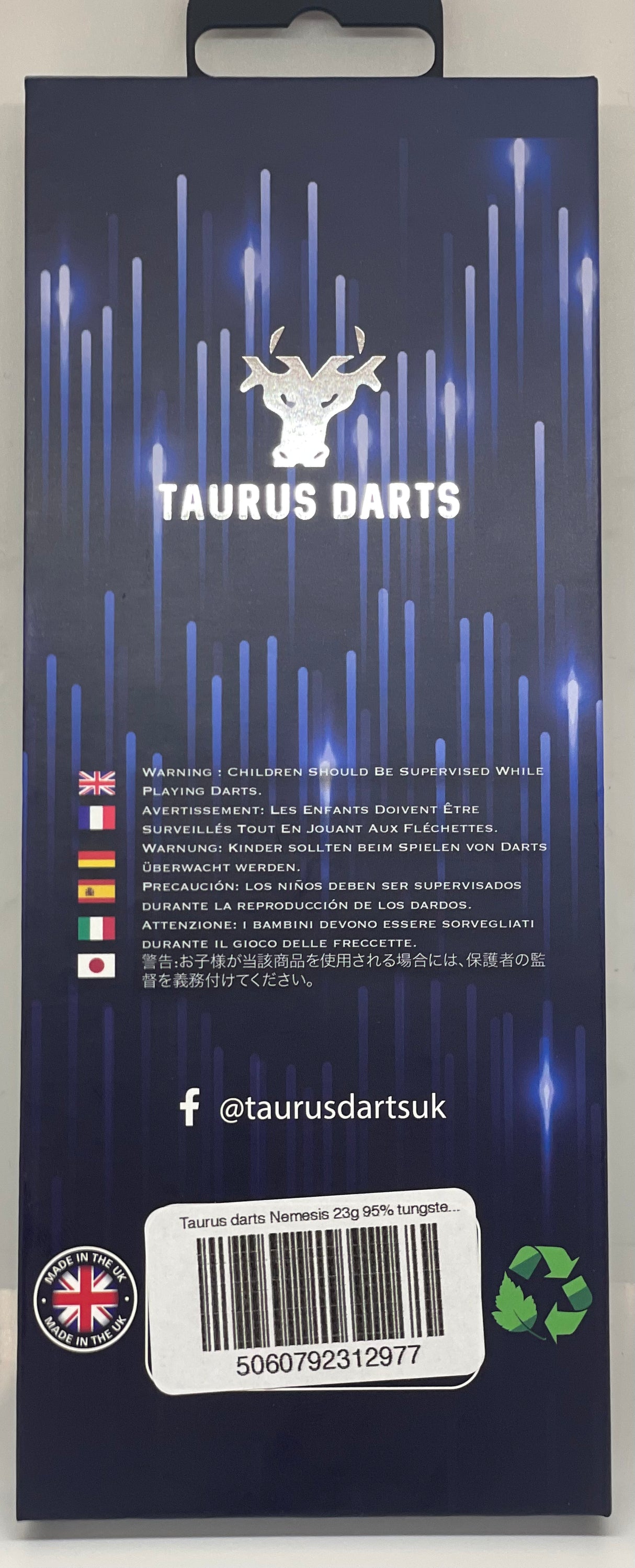 Taurus darts Nemesis 23g steel tip dart set