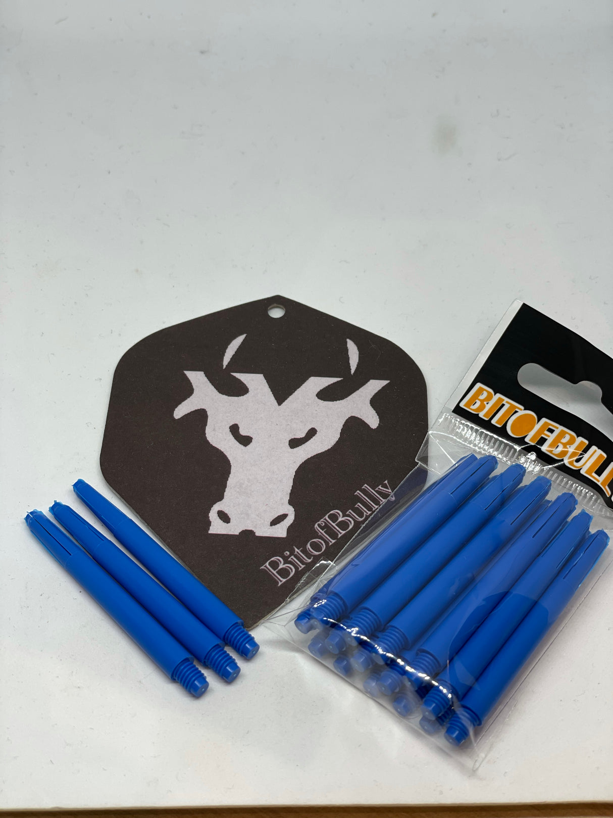 blue nylon medium dart shafts/canes/stems 5 sets