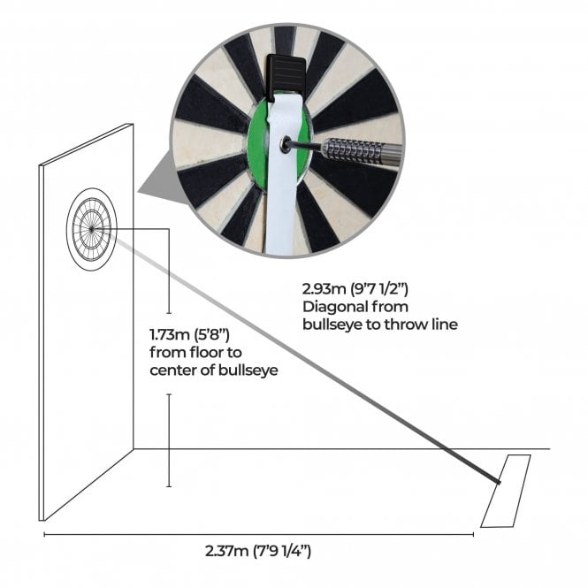 Misson dart oche tape measure