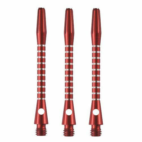 Harrows tiger aluminium medium red dart shafts/stems/canes 5sets